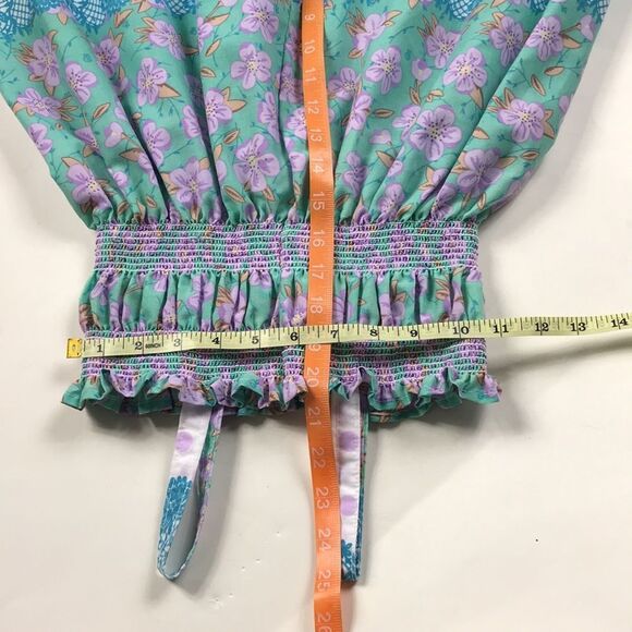 Floral Handmade Girls Dress Size 4/5 - Picture 8 of 15